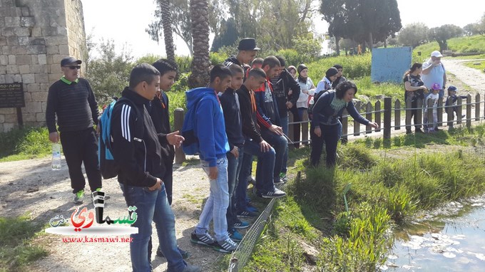 طلاب الثانوية الجديدة بالمحمية الطبيعية  الكردانة